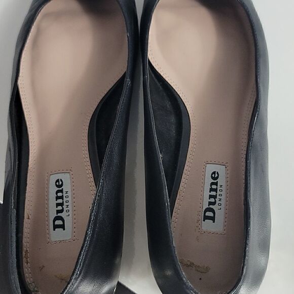 Dune London Black Gem Heeled Closed Toe Shoe - Picture 8 of 10